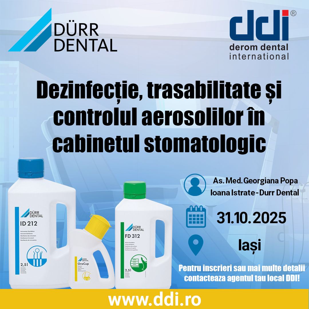 Dezinfecție, Trasabilitate Și Controlul Aerosolilor În Cabinetul Stomatologic - Curs Durr Dental