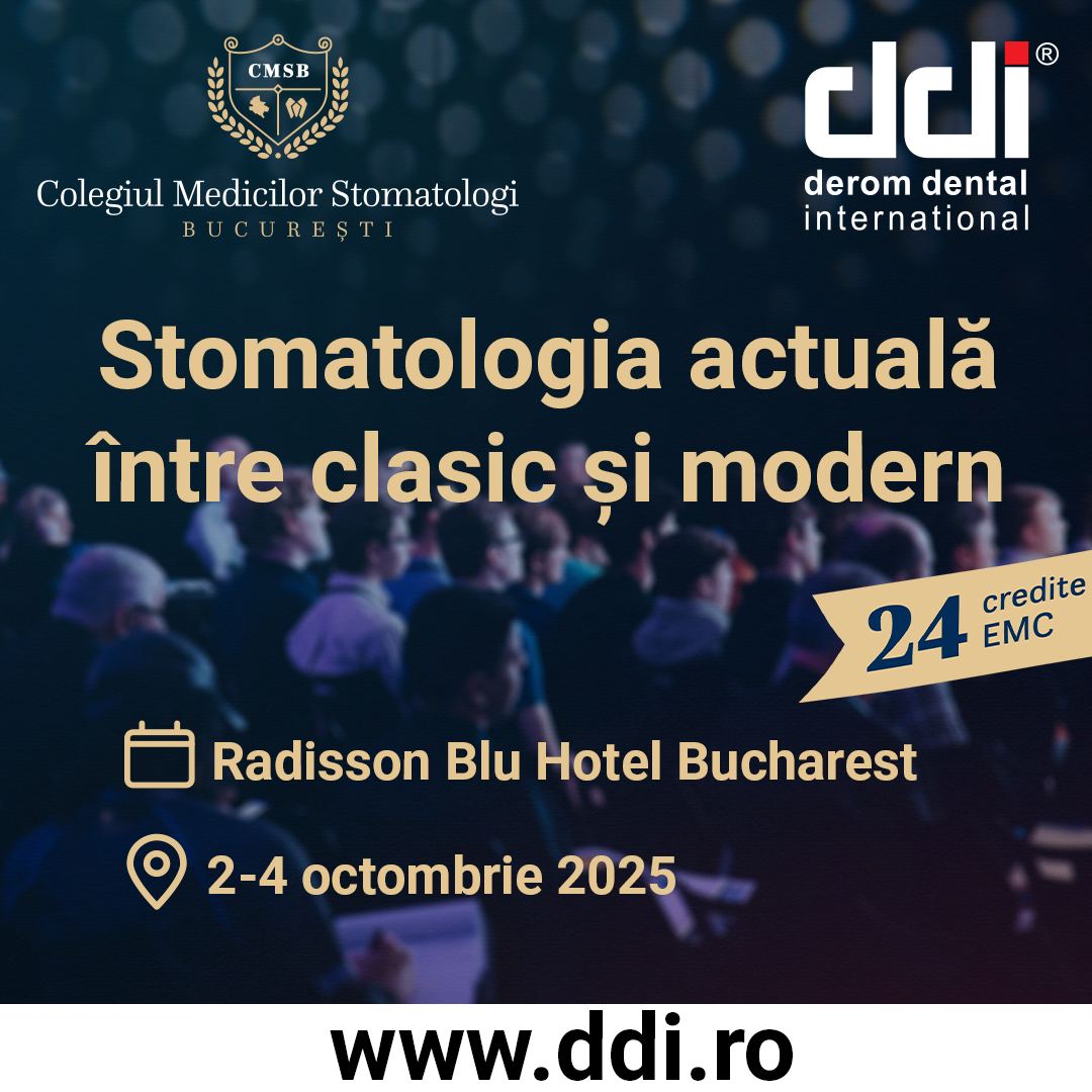 Stomatologia Actuală Între Clasic Și Modern - Congres CMSB 2 - 4 Octombrie 2025